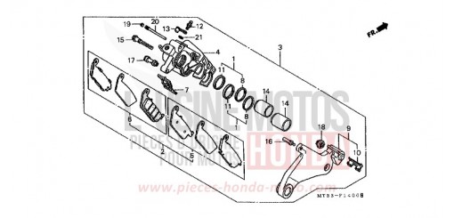 REAR BRAKE CALIPER ST1100AR de 1994